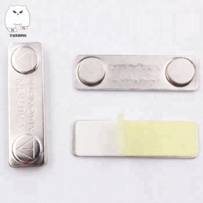 Custom Shape Retractable Steel Plate Neodymium Magnet Magnetic Name Badge For Clothing